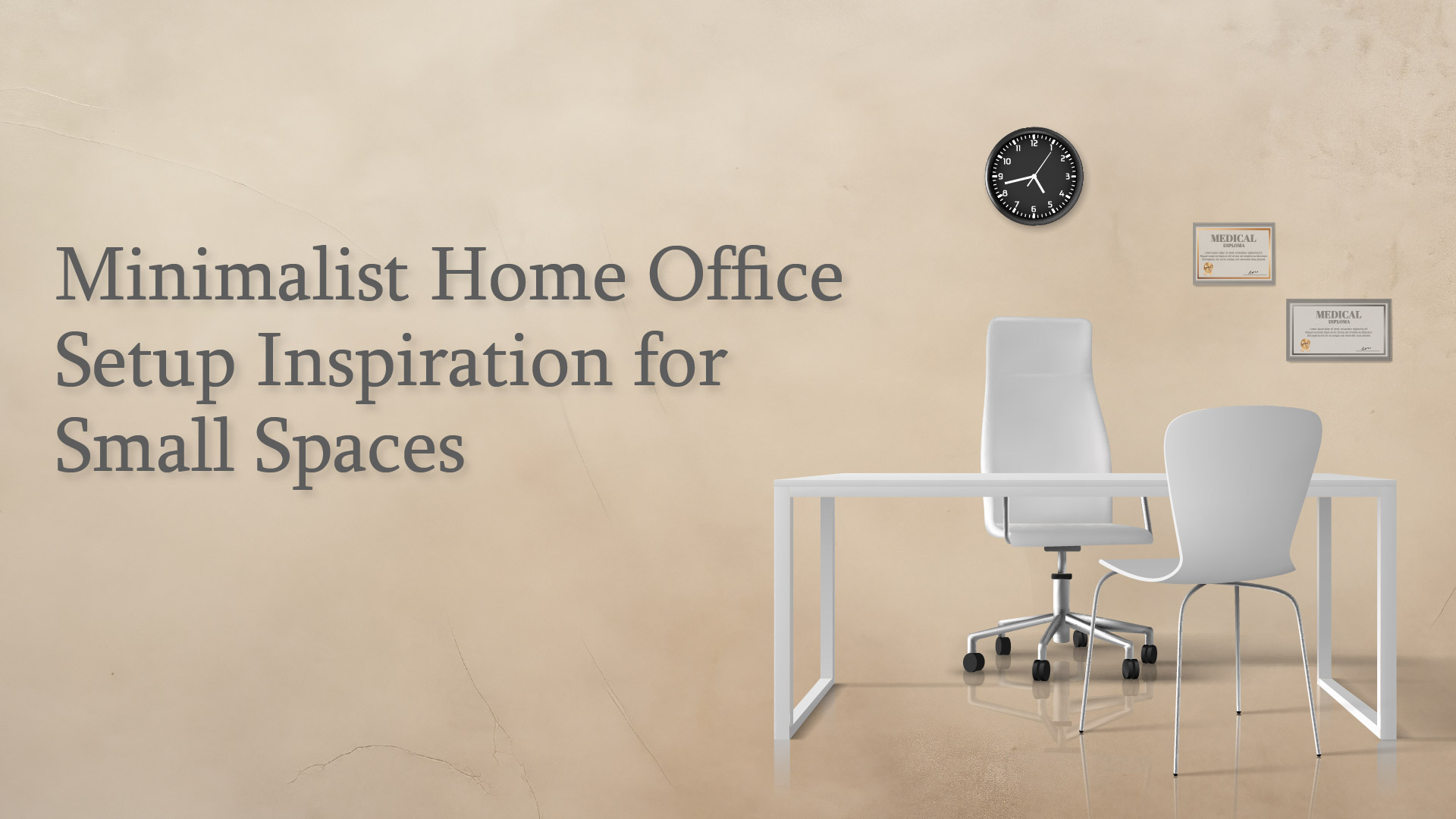 minimalist office setup inspiration for small spaces